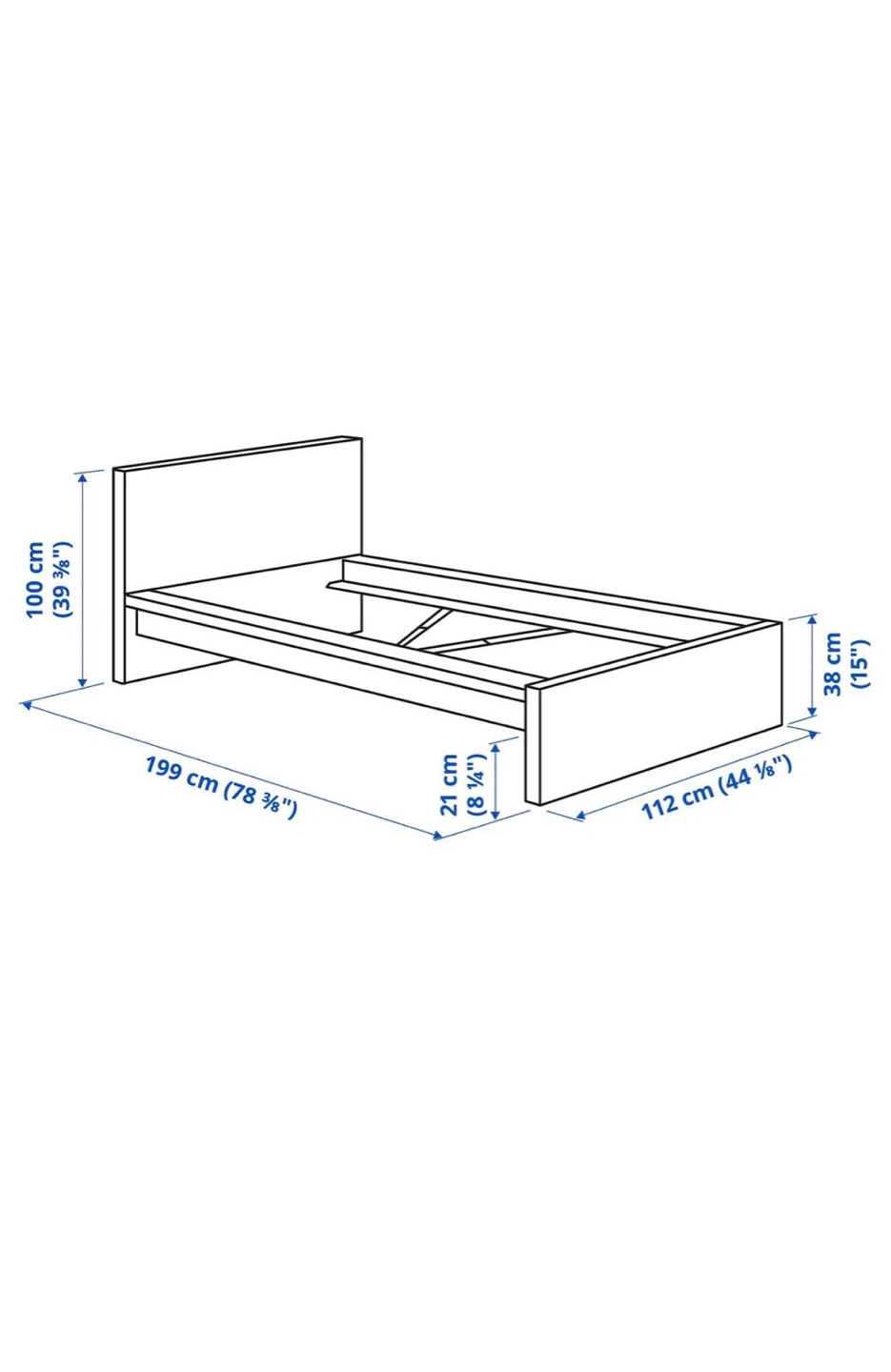 Ikea bed with Mattress like NEW - photo 4