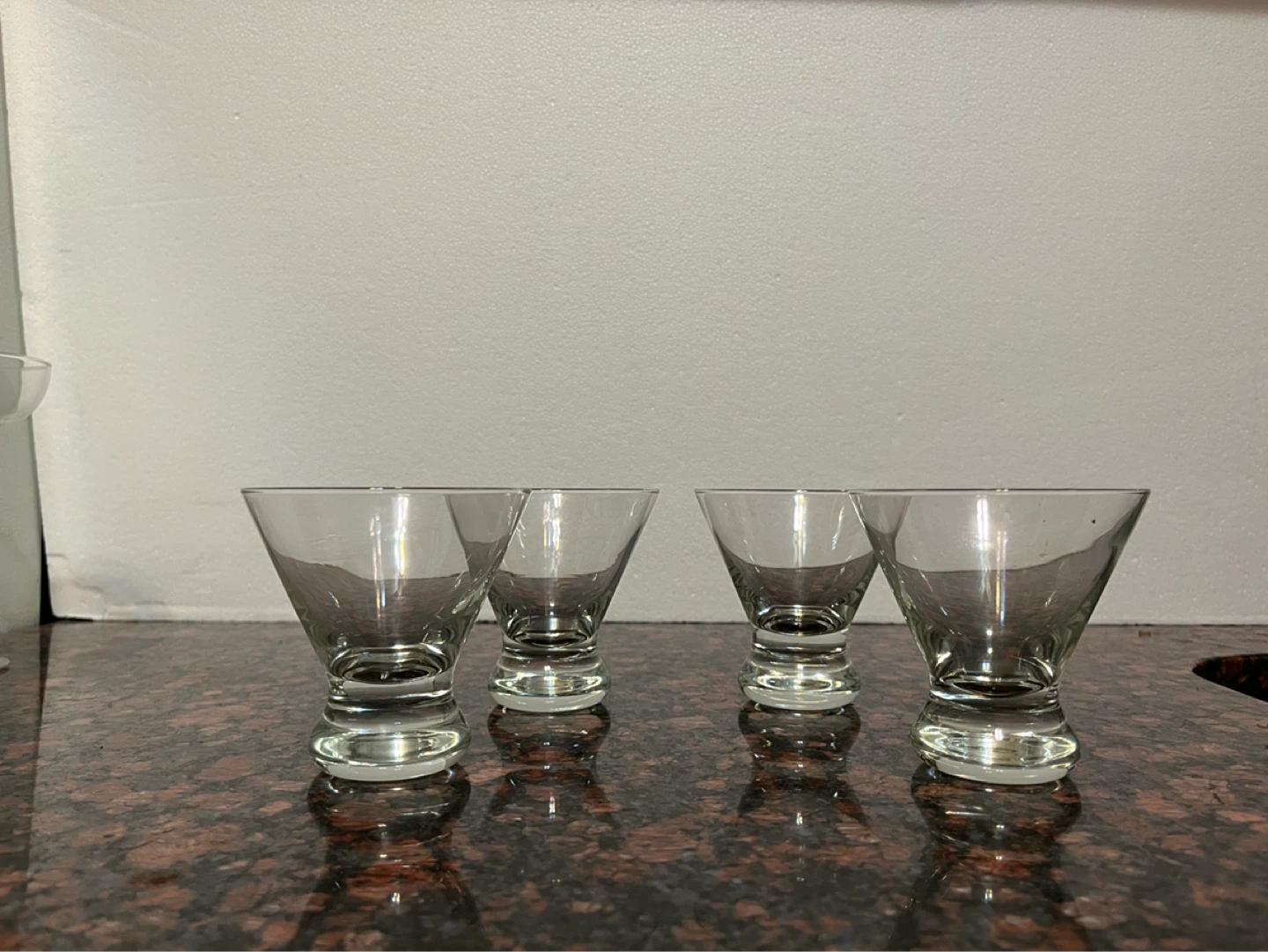 Set of 4 Martini Glasses