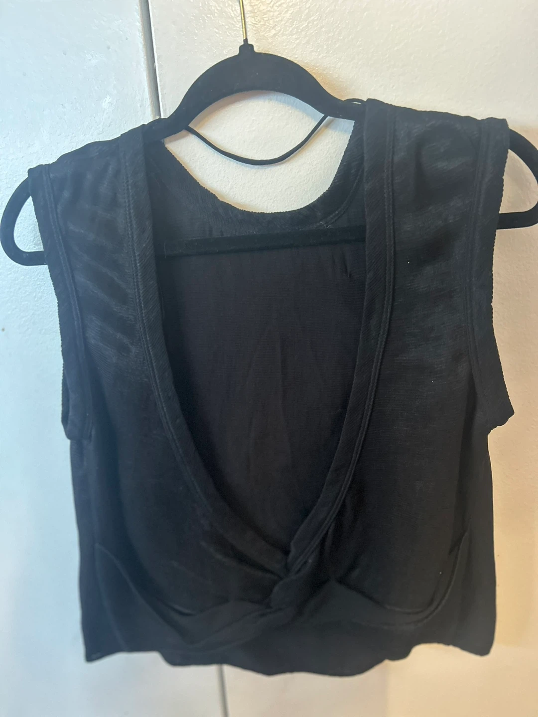 Zara Woman Black Sleeveless Top with Brooch - Size XS - photo 3