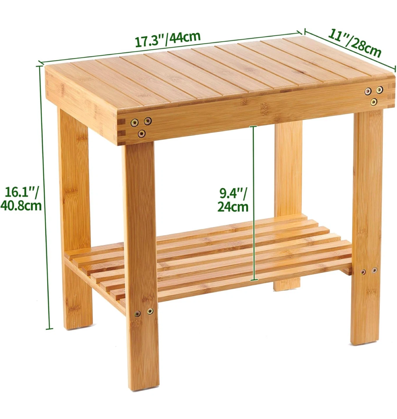 Bamboo Shower Bench - photo 2