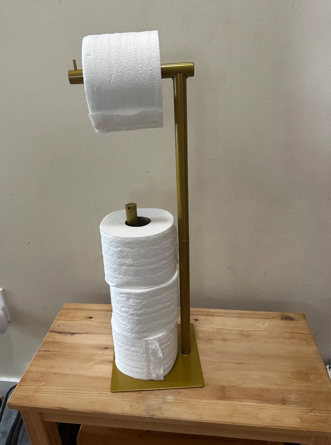Gold Toilet Paper Holder Stand - photo 2