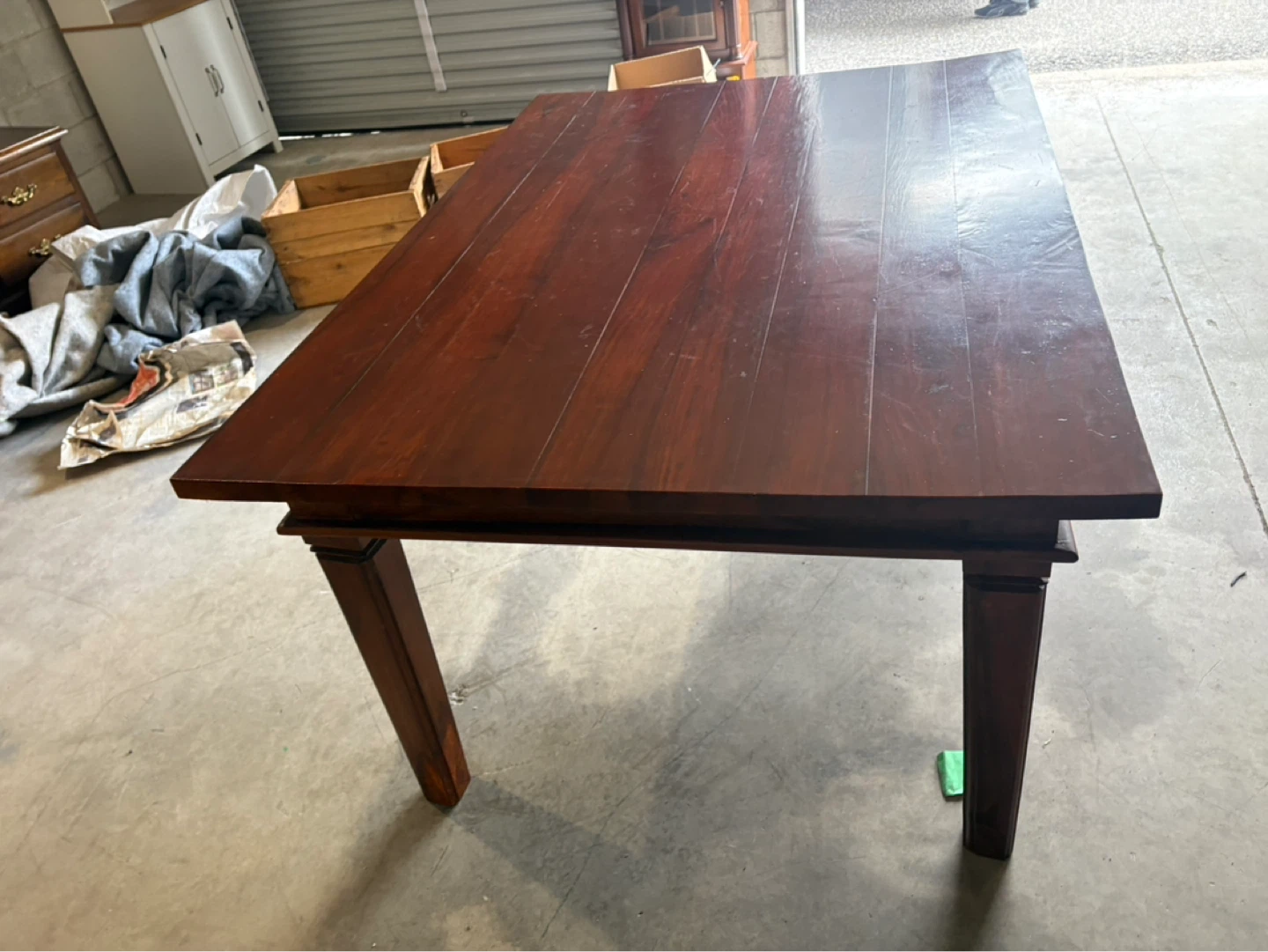 Free delivery used Dark Wood Dining Table - photo 4