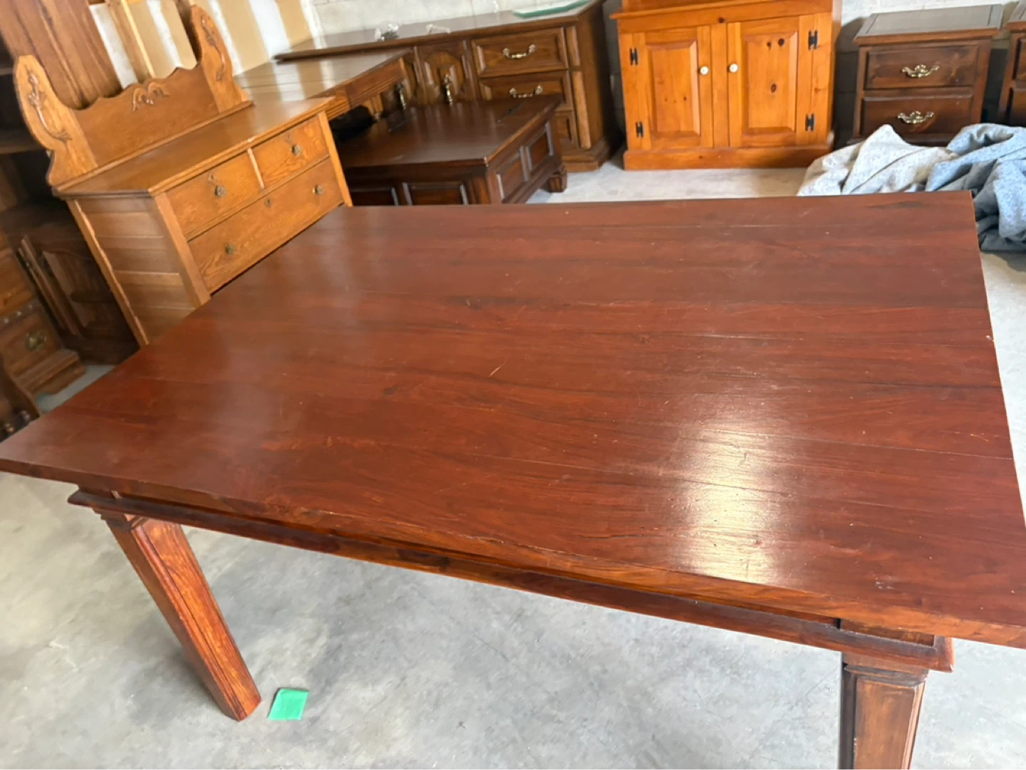 Free delivery used Dark Wood Dining Table - photo 3