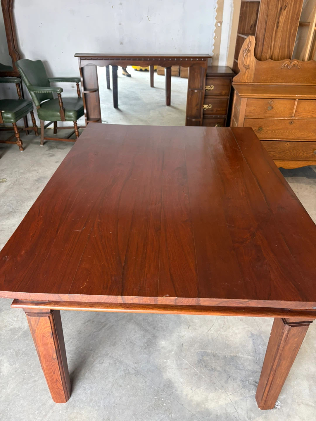 Free delivery used Dark Wood Dining Table