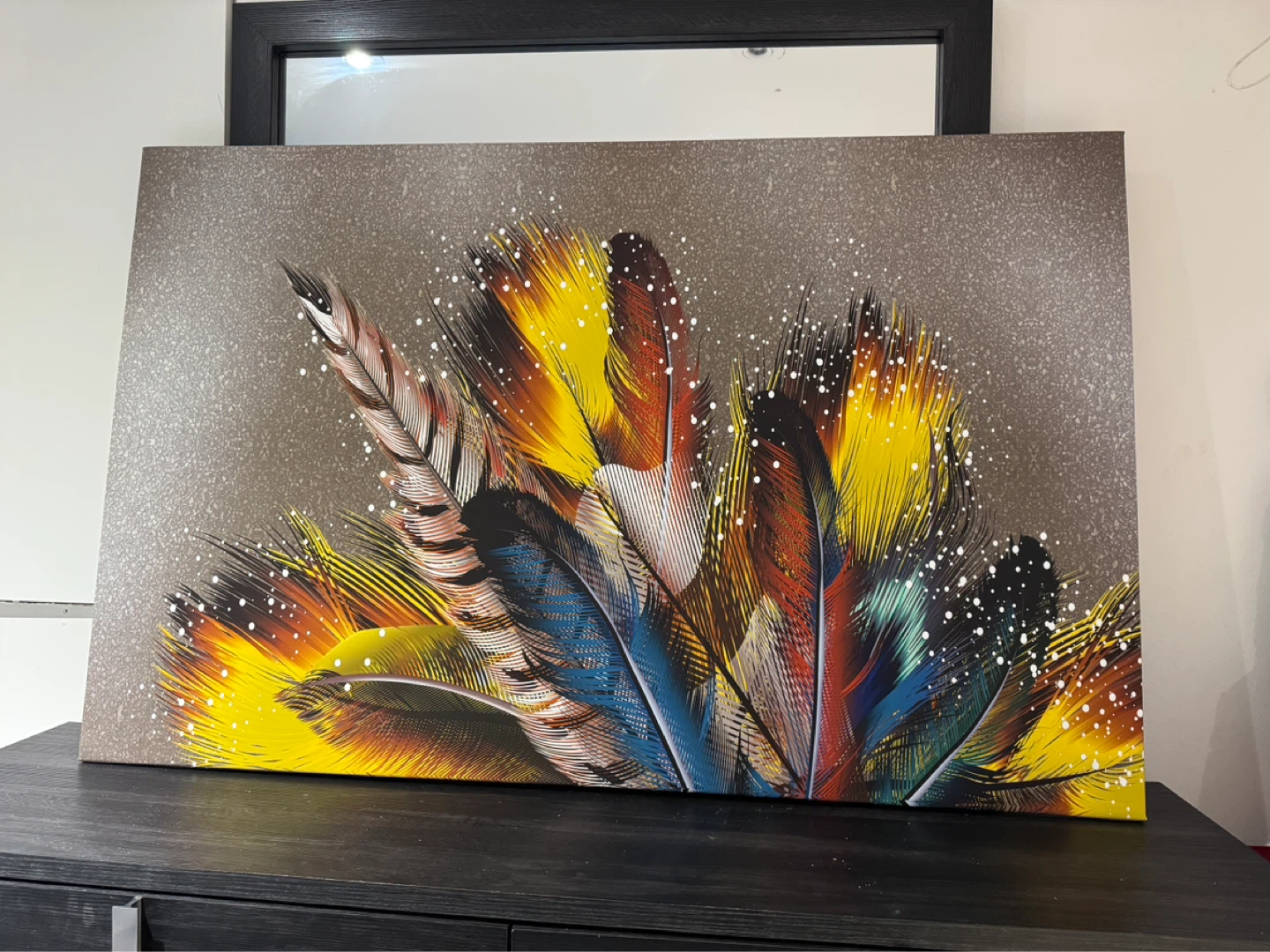 Feather Artwork Wall Art Canvas Painting - photo 3