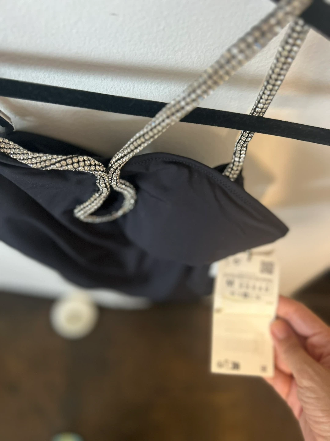 Zara Black Embellished Swimsuit - photo 2