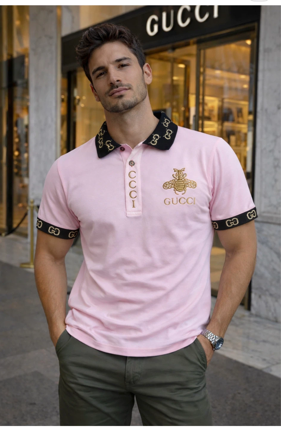 Gucci Bee Polo Shirt