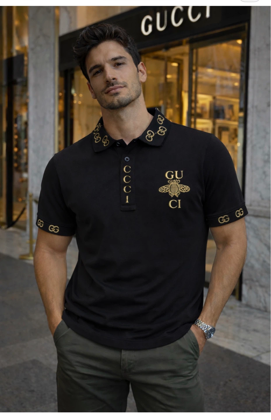 Gucci Bee Polo Shirt - photo 3