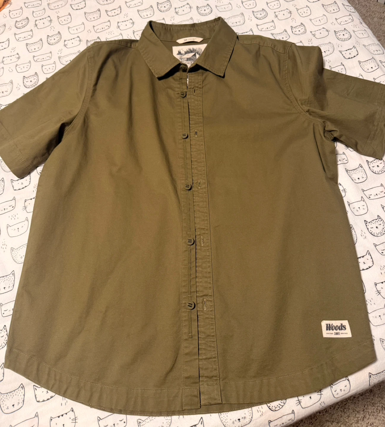 Carhartt Black Long Sleeve Work Shirt Men's M