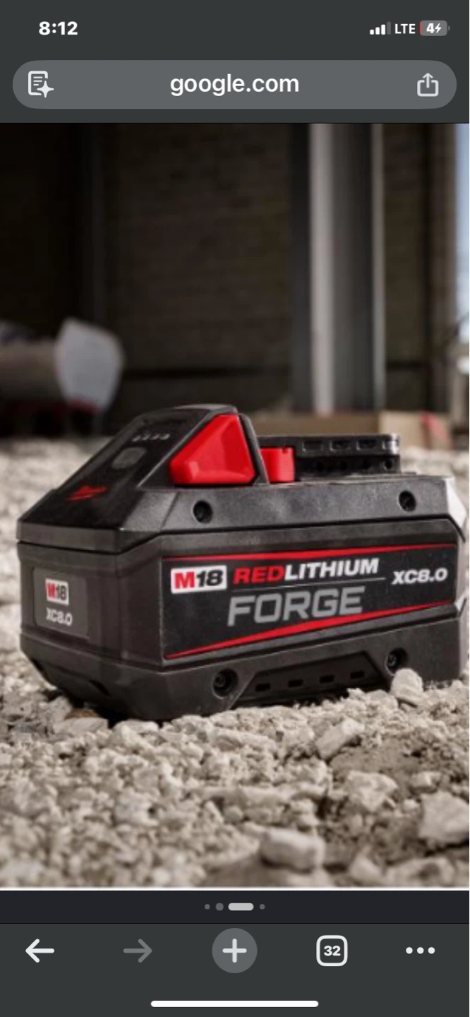 Milwaukee M18 REDLITHIUM FORGE XC8.0 Battery