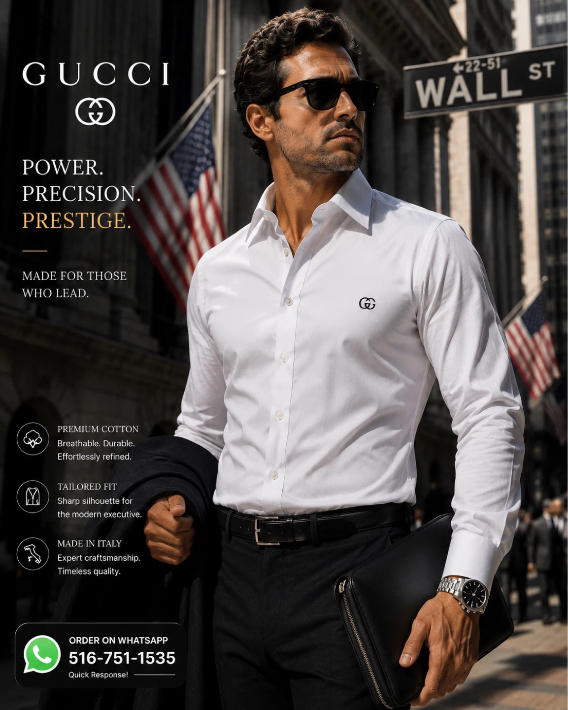 Gucci White Dress Shirt - Made in Italy - photo 2