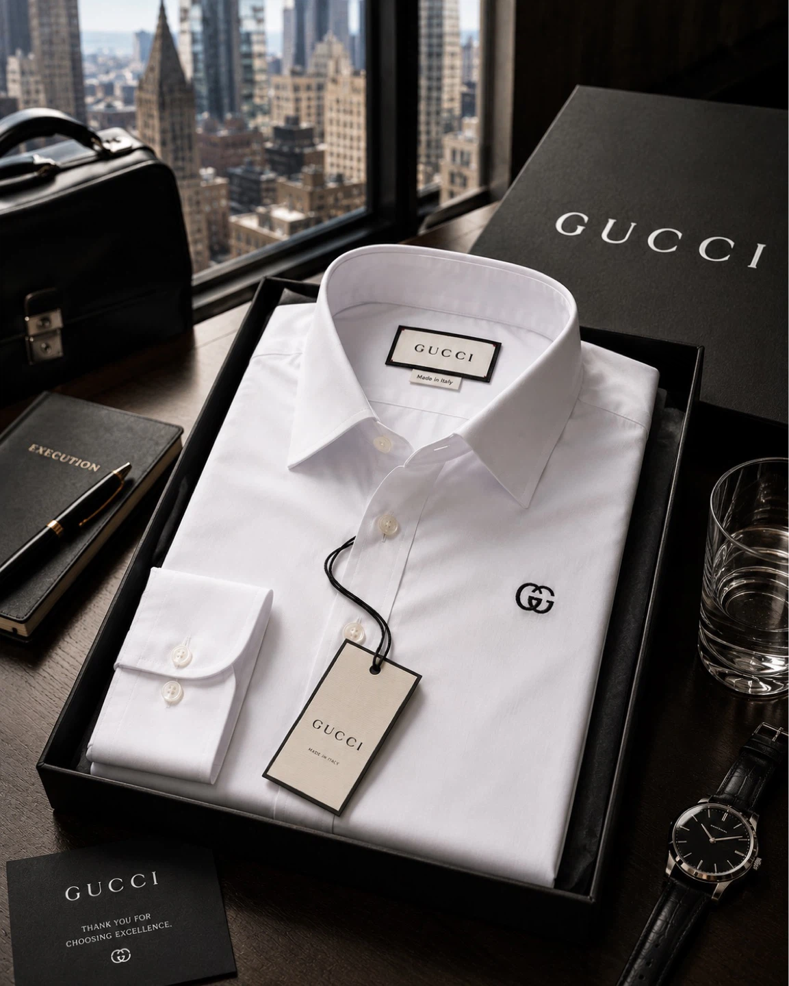 Gucci White Dress Shirt - Made in Italy - photo 3