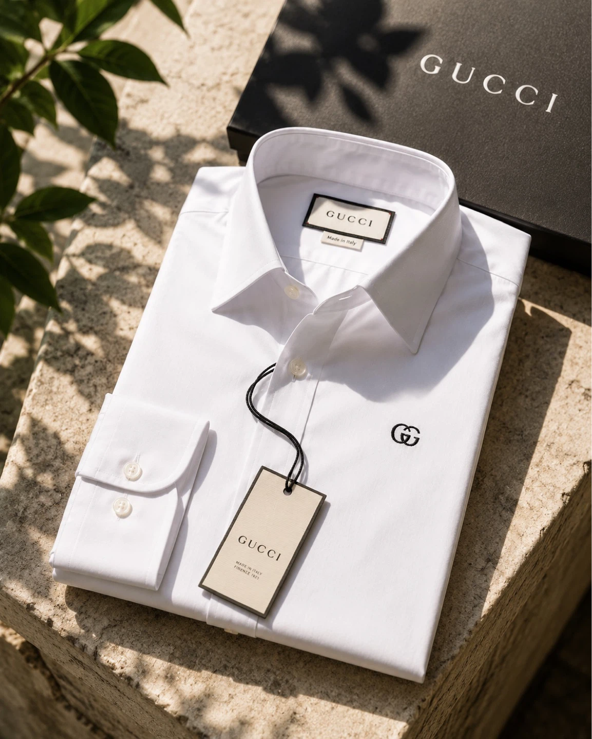 Gucci White Dress Shirt - Made in Italy