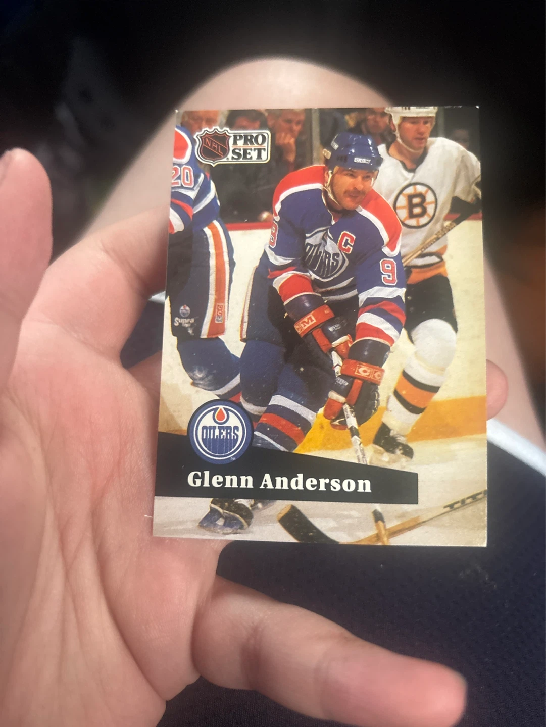 1990-91 Pro Set Glenn Anderson Hockey Card - photo 2