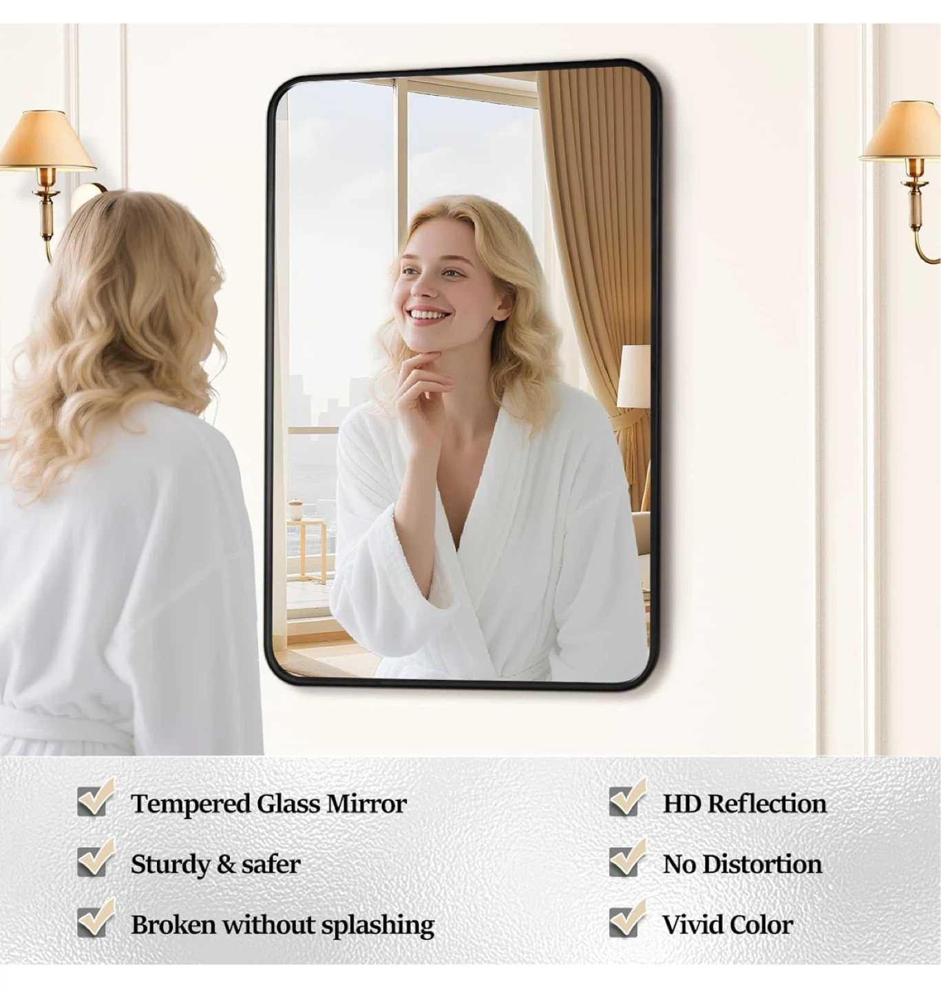 Rectangular Bathroom Mirror - 24" x 36" - photo 4