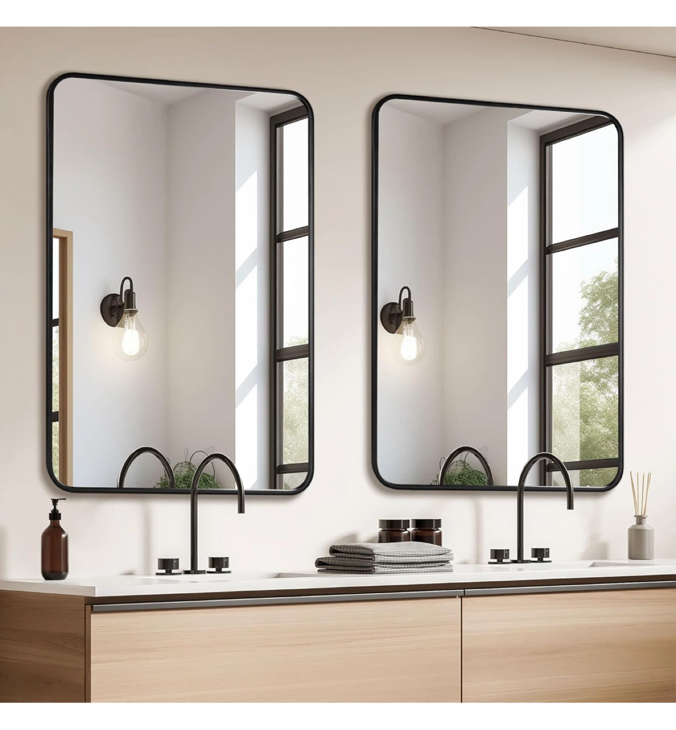 Rectangular Bathroom Mirror - 24" x 36"