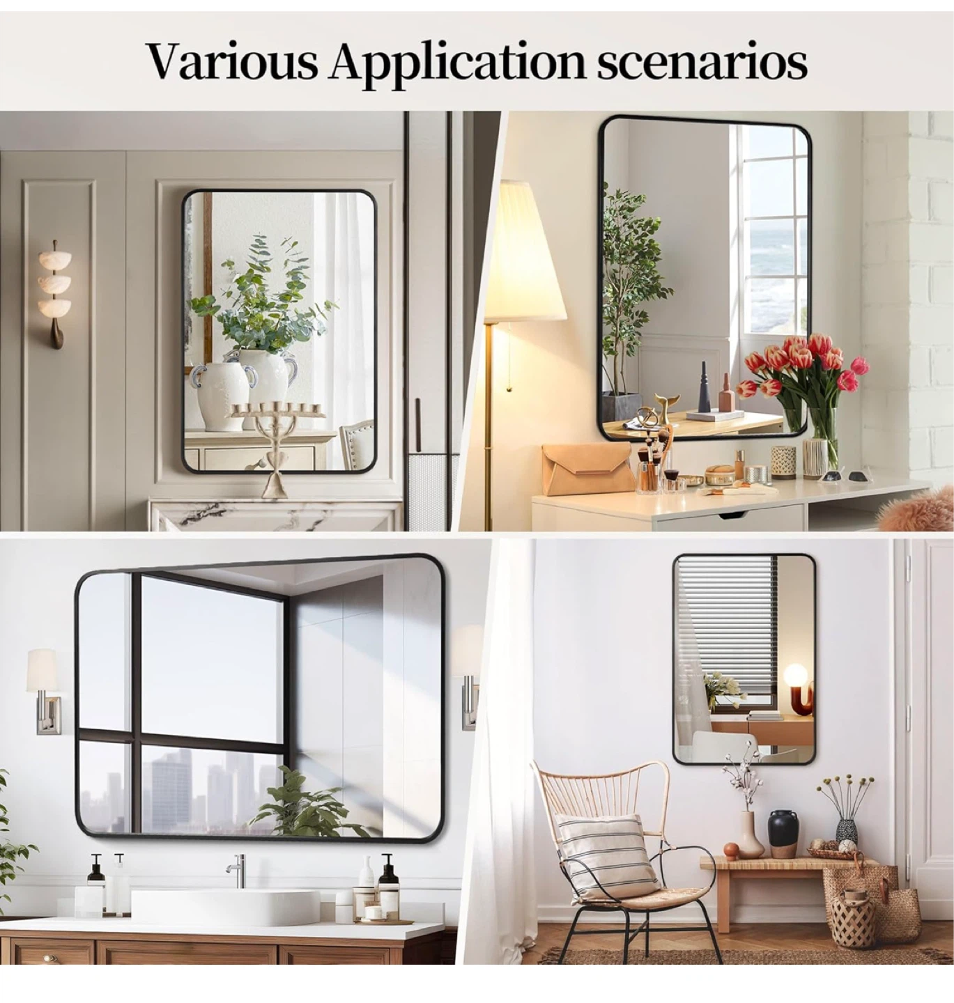 Rectangular Bathroom Mirror - 24" x 36" - photo 3