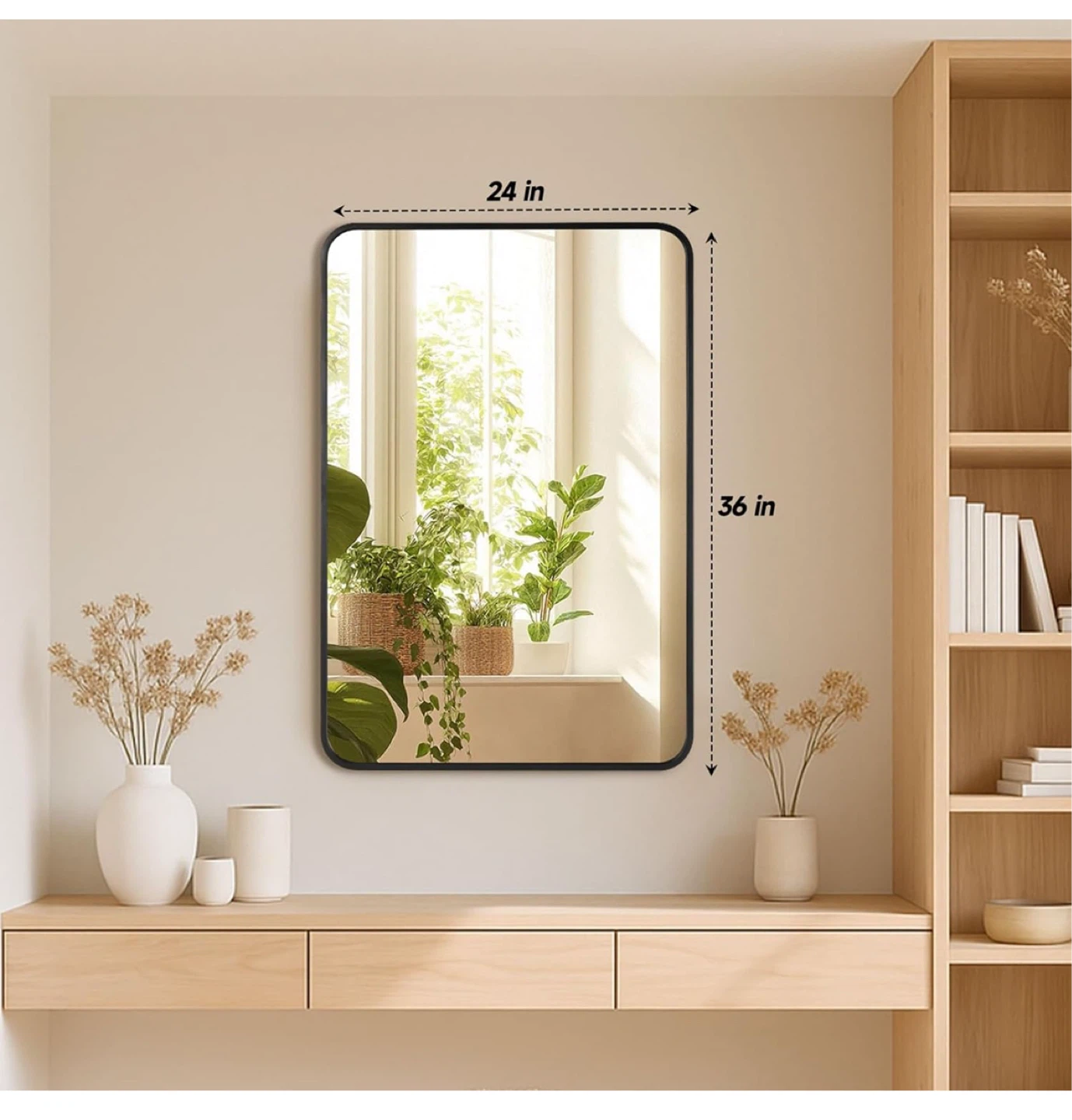 Rectangular Bathroom Mirror - 24" x 36" - photo 2