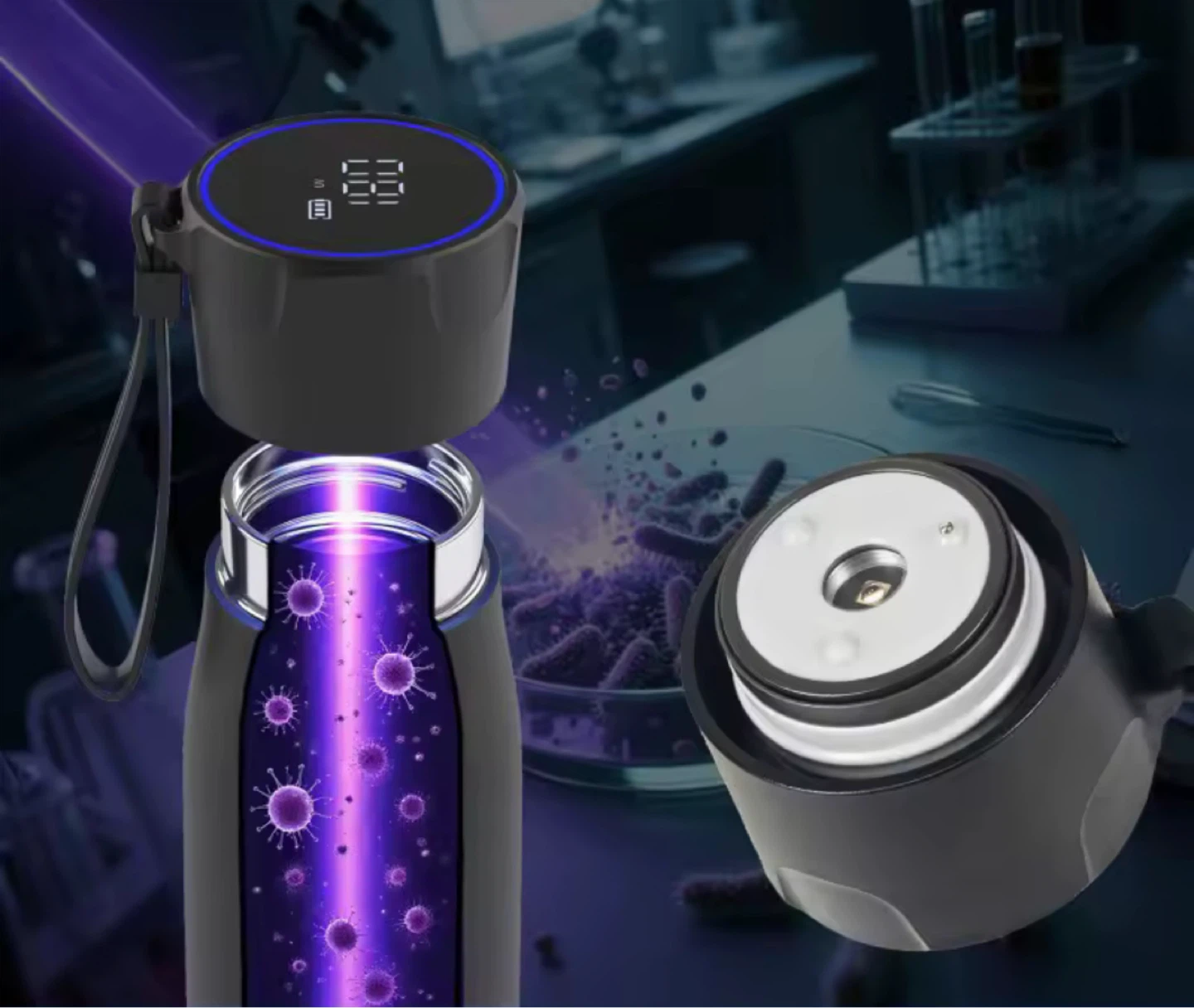 NexAura Smart Water Bottle with Temperature Display - photo 5