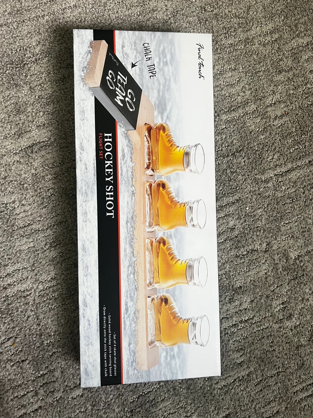 Final Touch Hockey Shot Flight Set - 4 Skate Shot Glasses