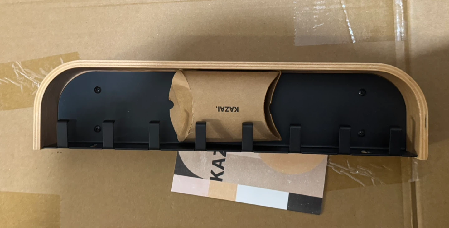 Open Box: Kazai Fyndig Oak Key Holder with Shelf