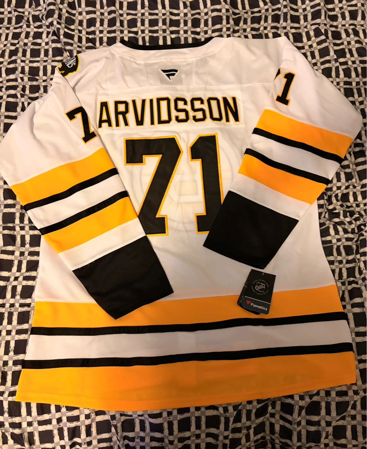 Boston Bruins Arvidsson #71 Hockey Jersey - photo 2