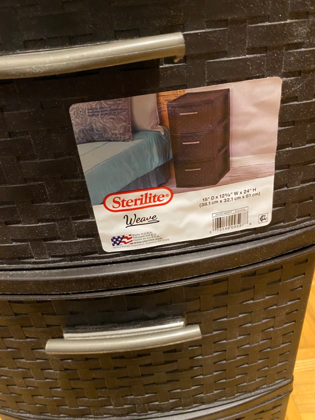 Sterilite Weave 3-Drawer Chest - photo 5