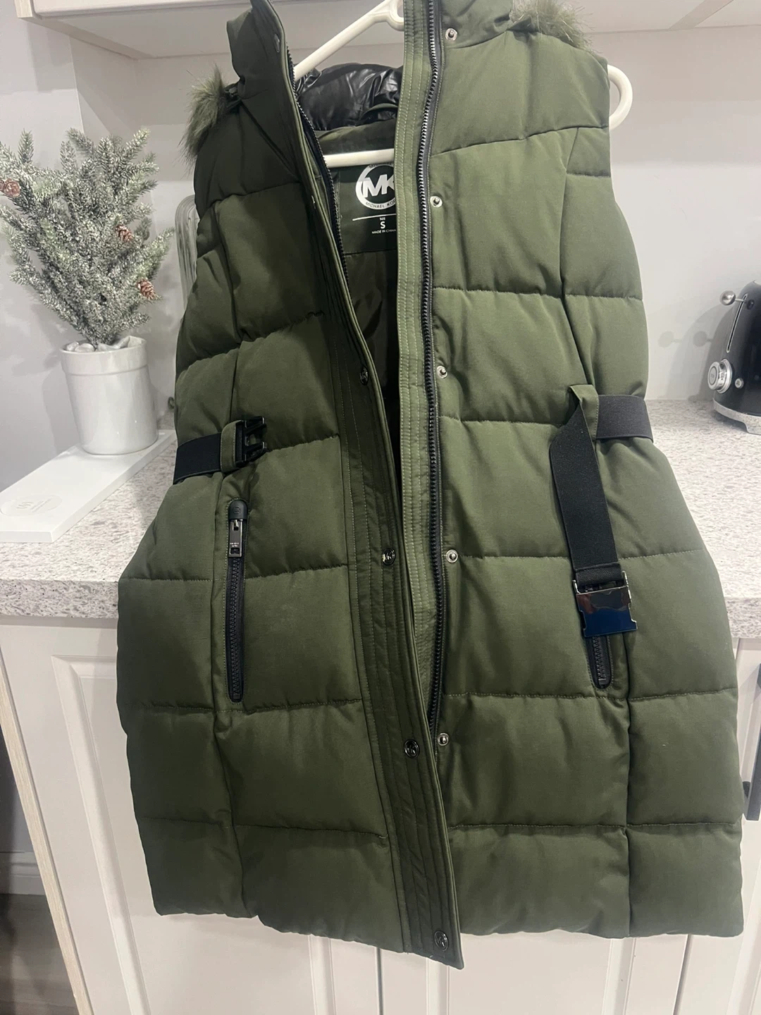 Michael Kors Puffer Vest Green Size S