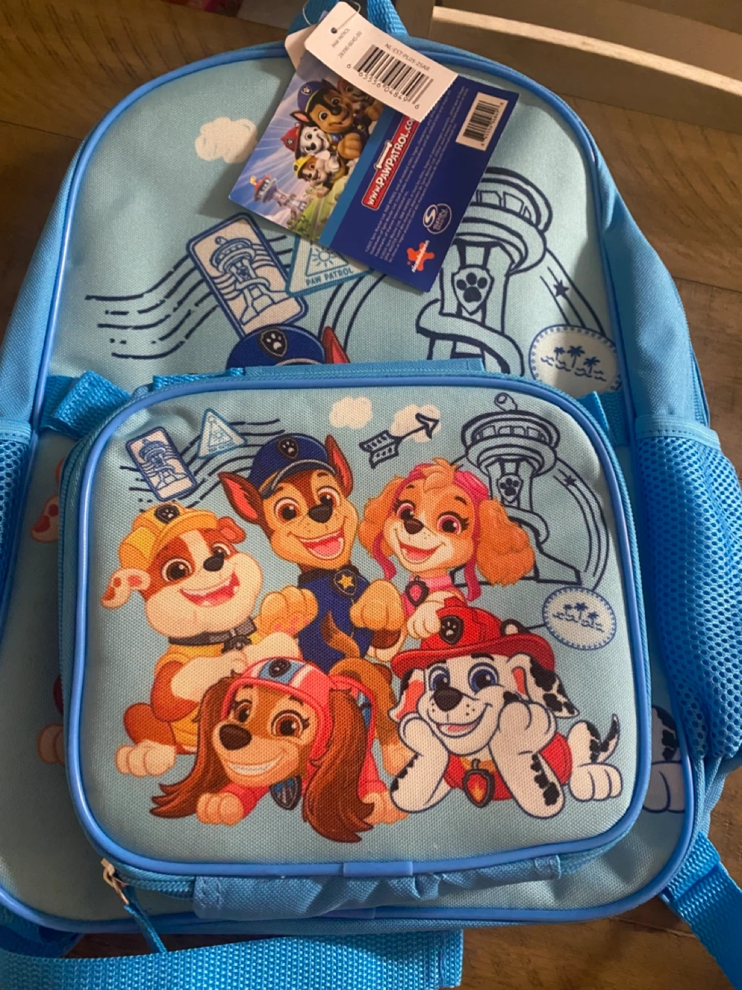 Paw Patrol Blue Toddler Backpack