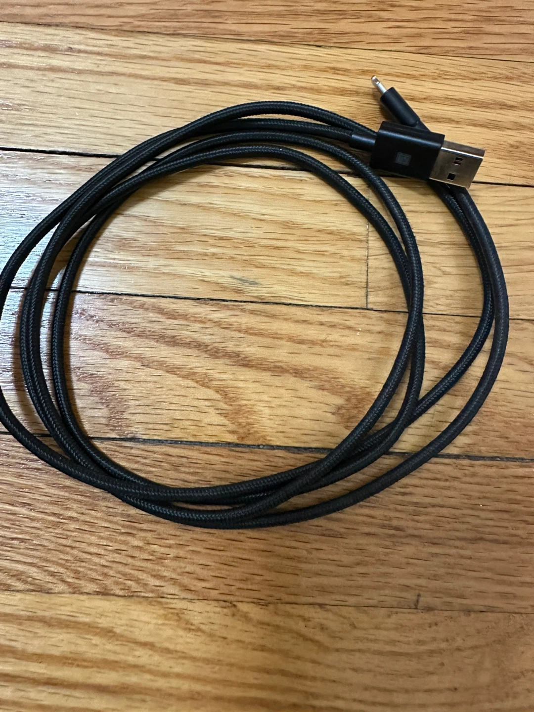 Black Braided USB to 3.5mm Audio Cable