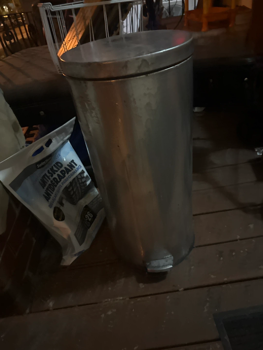 Stainless Steel Step Trash Can
