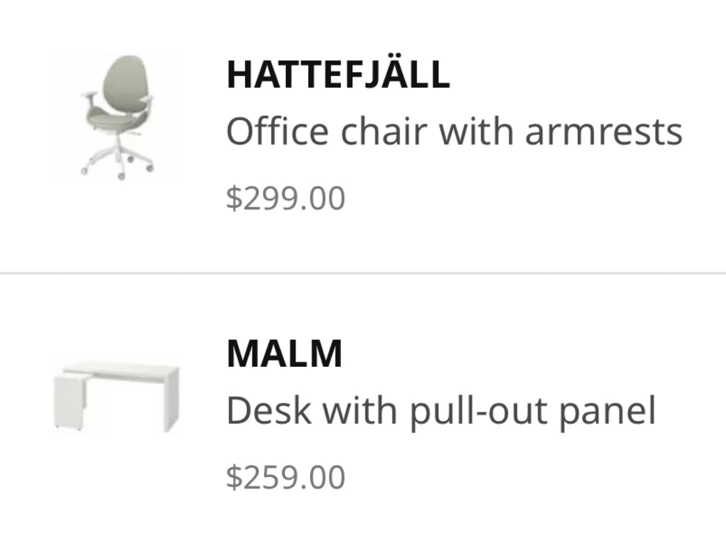 White wooden desk and office Chair - photo 2
