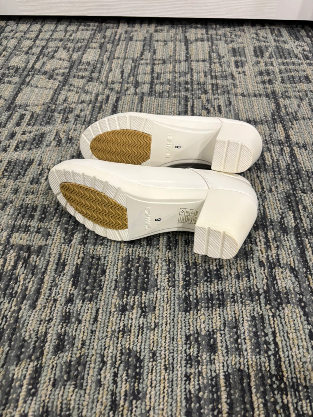 Dream Pairs White Mary Jane Heels - Size 8 - photo 2