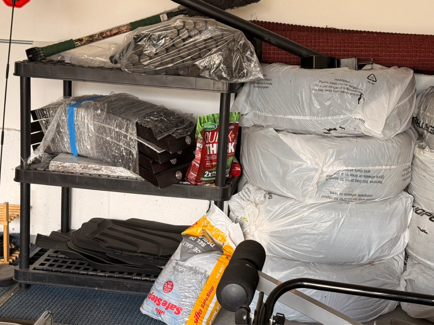 Heavy duty plastic garage shelving units - photo 2
