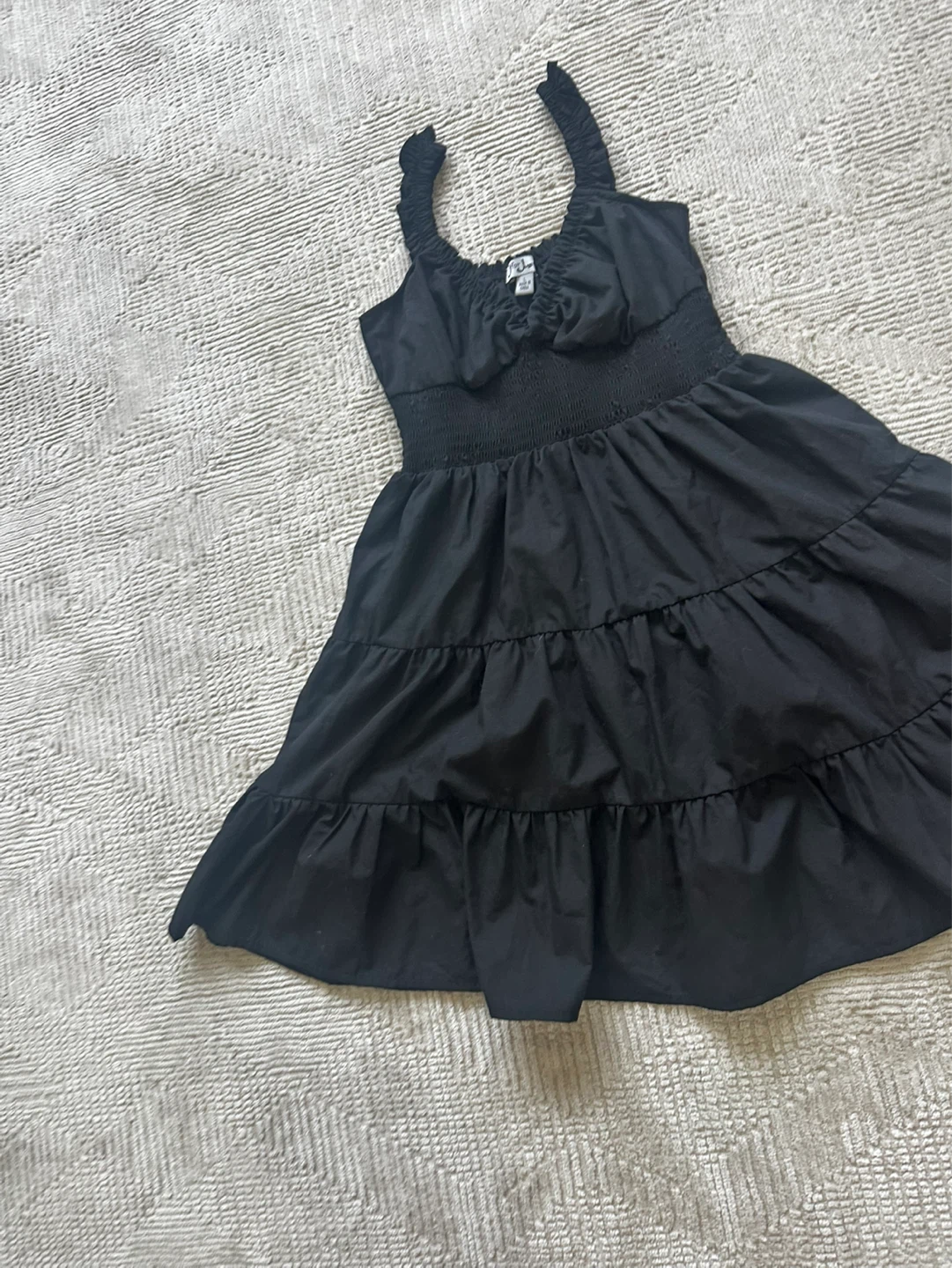 Black Tiered Mini Dress - photo 2