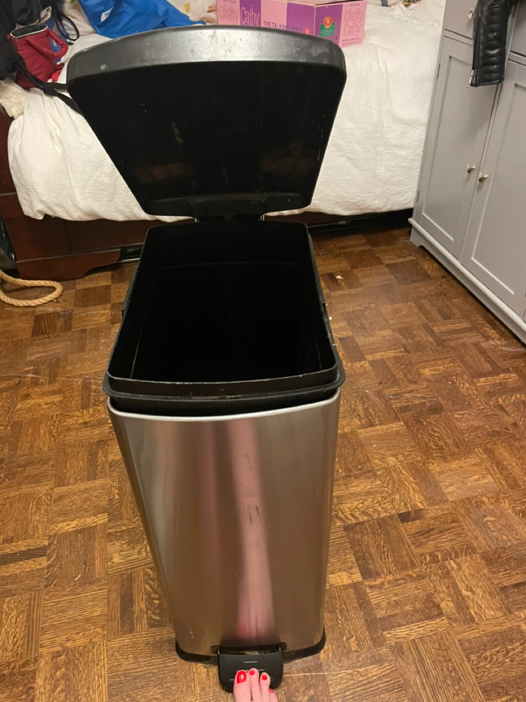 Stainless Steel Step Trash Can - photo 4