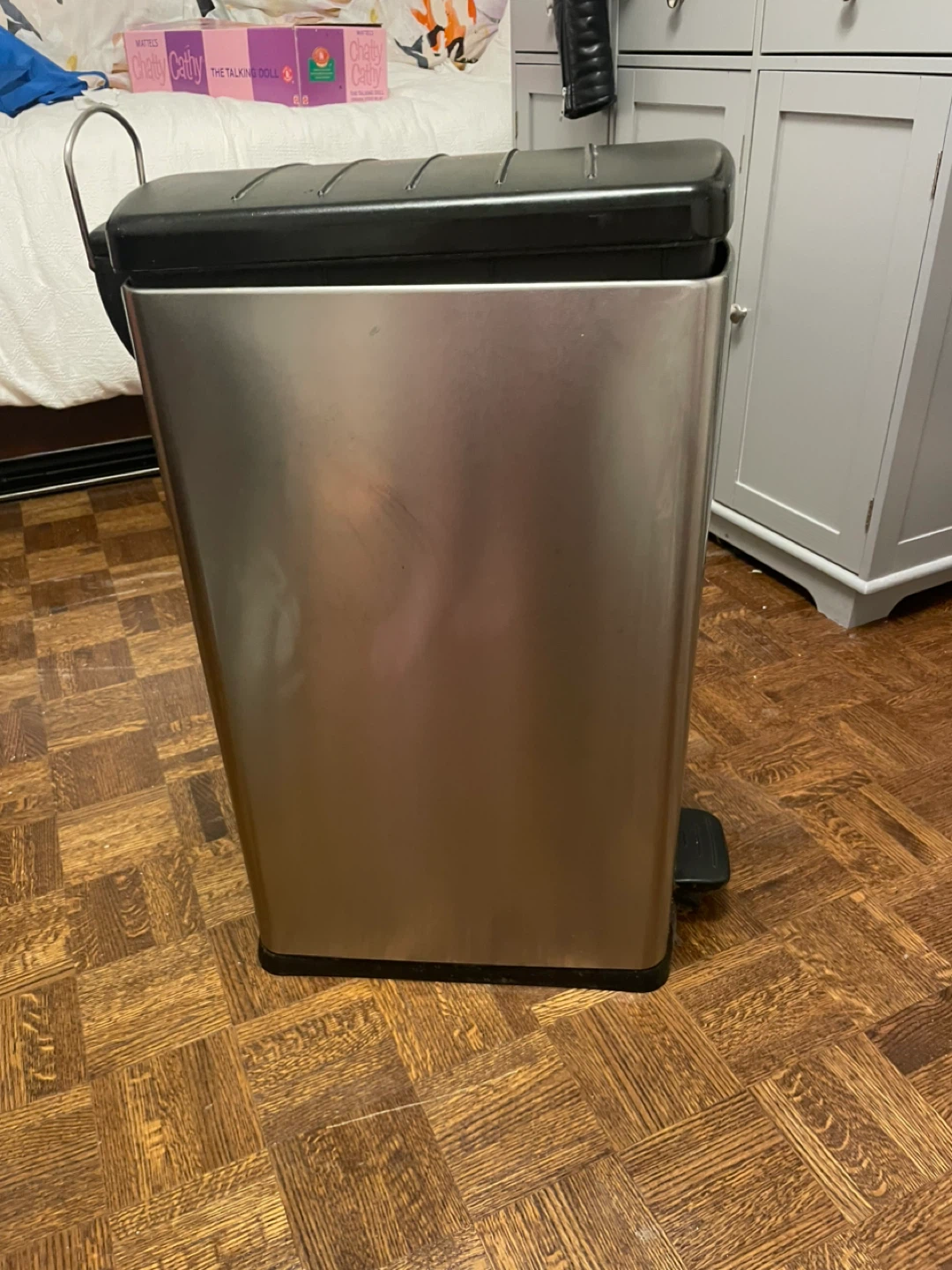 Stainless Steel Step Trash Can - photo 2