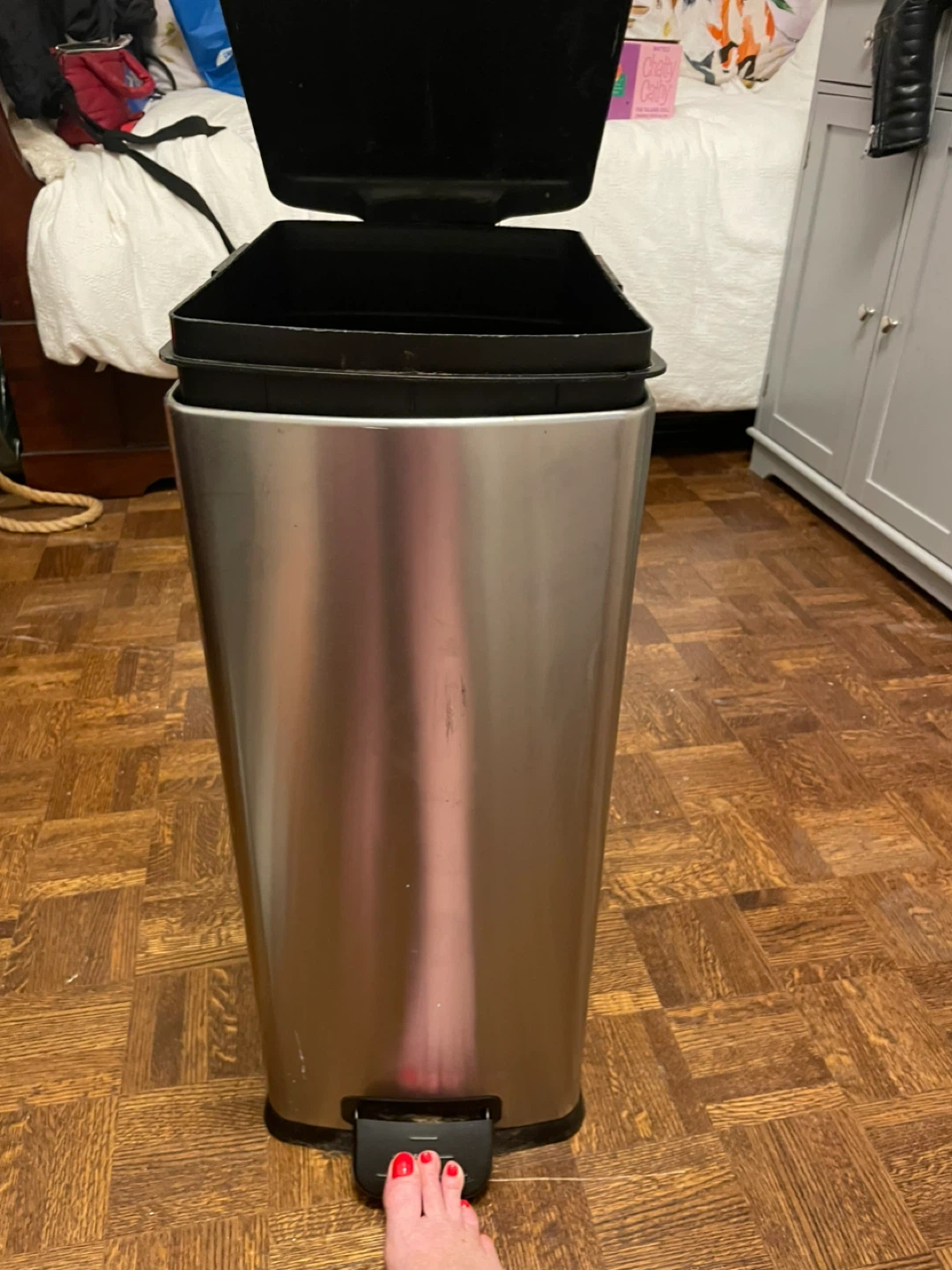Stainless Steel Step Trash Can - photo 3