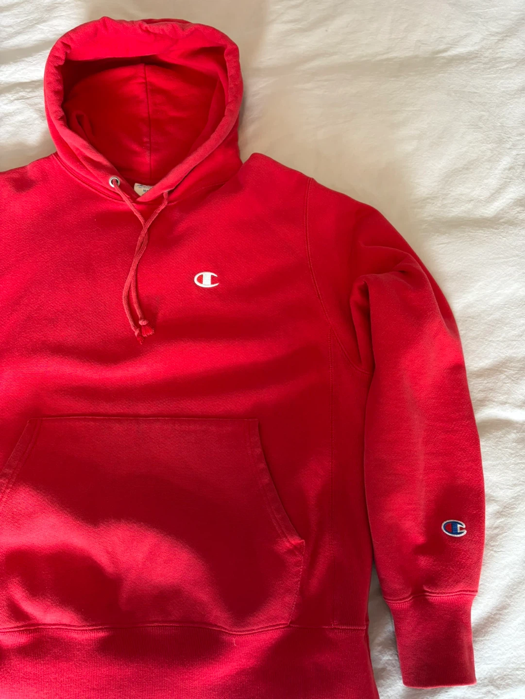 Champion Reverse Weave Red Hoodie - Medium - photo 3