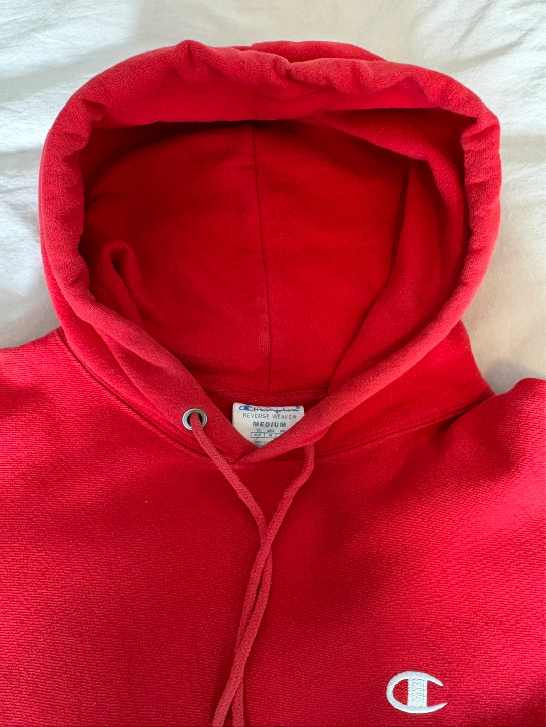 Champion Reverse Weave Red Hoodie - Medium - photo 2