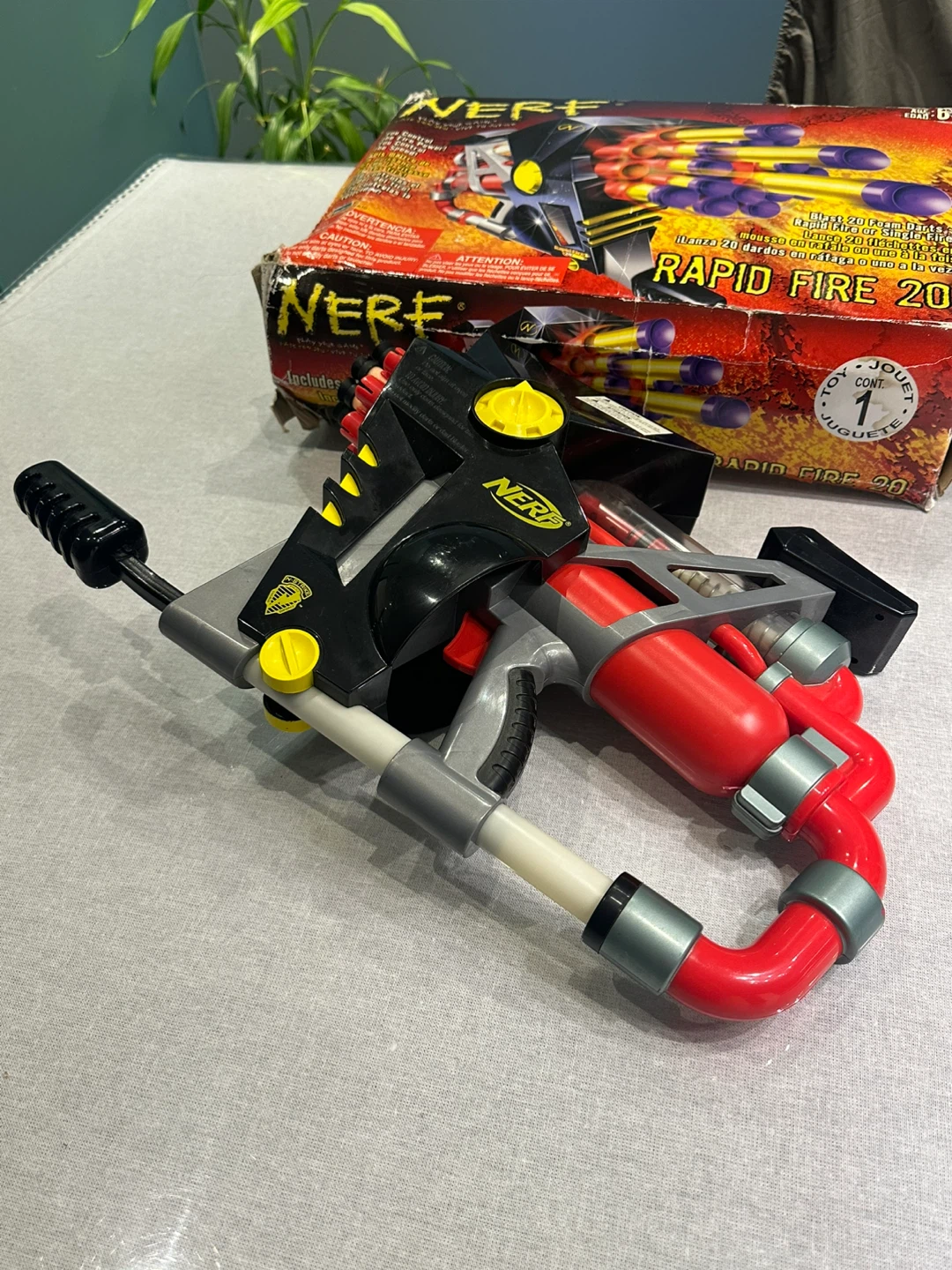 Nerf Rapid Fire 20 Foam Dart Blaster Vintage 2001 - photo 3