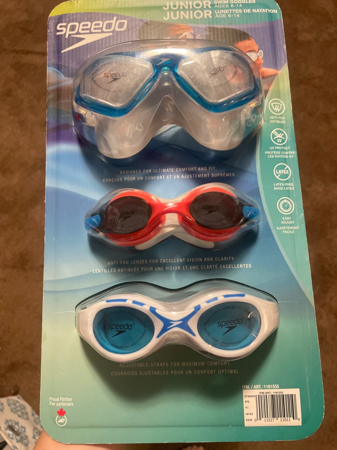 Speedo Junior Swim Goggles (Ages 6-14)