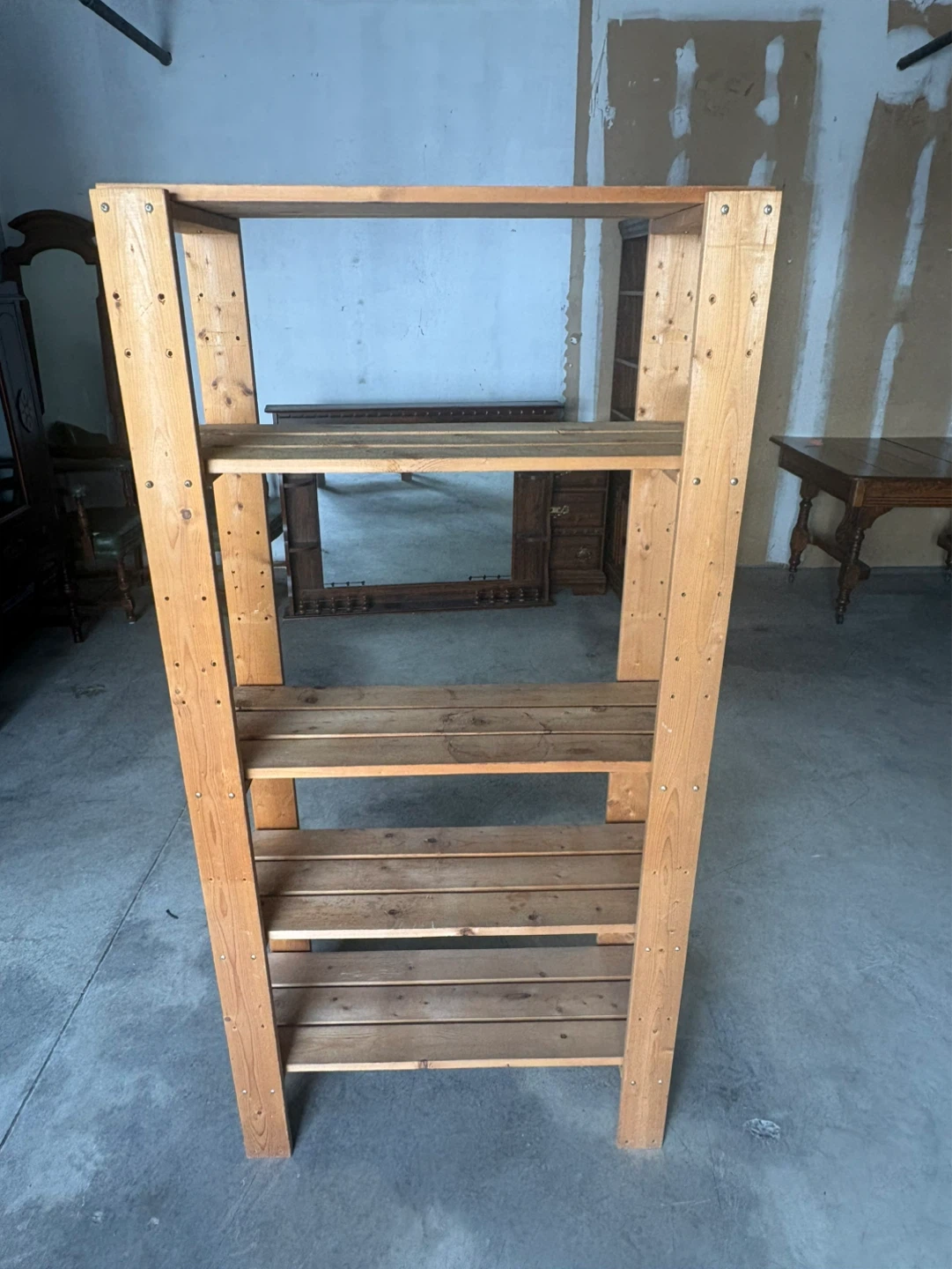 Free delivery used Wooden Shelf Unit - photo 2