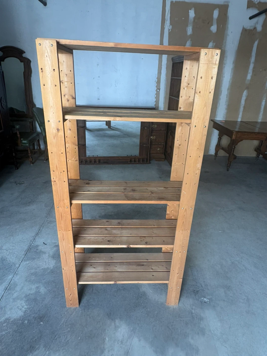 Free delivery used Wooden Shelf Unit - photo 3