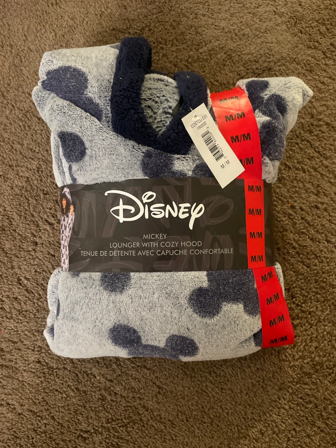 Disney Mickey Lounger with Cozy Hood - Size Medium
