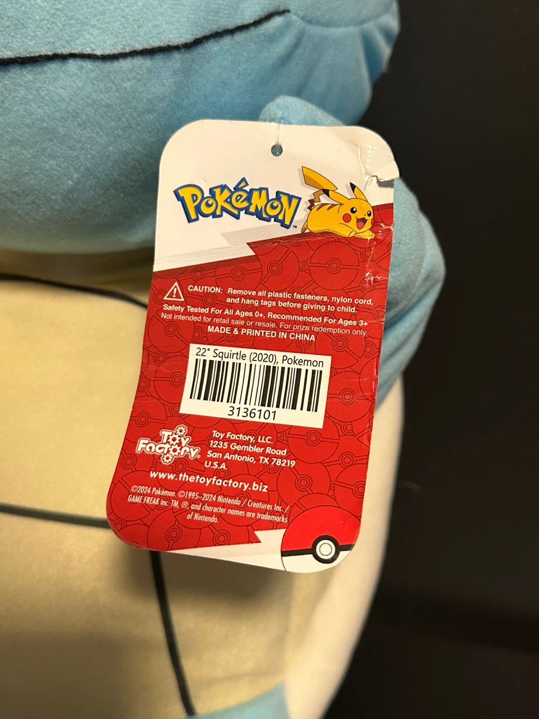 Pokemon Squirtle Plush (2020) - 22" - photo 5