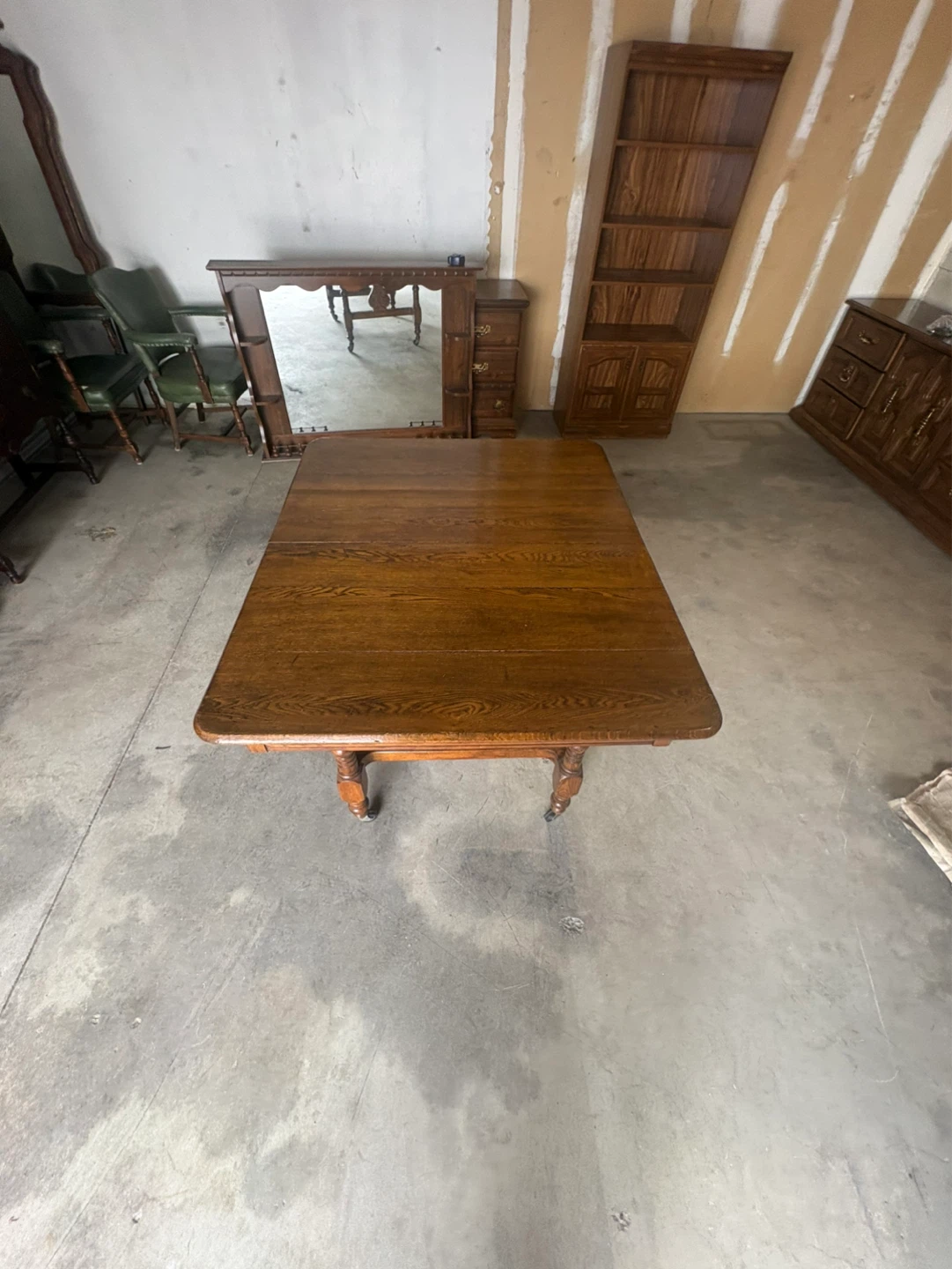 Free delivery used Antique Oak Dining Table - photo 5