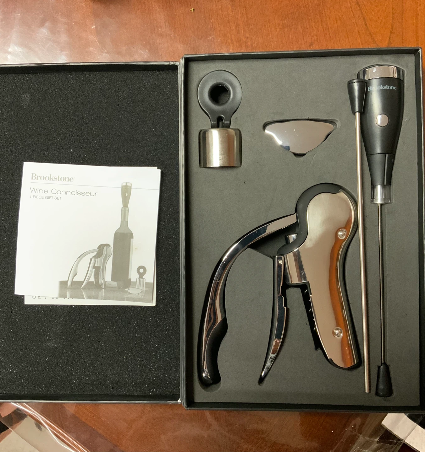 Brookstone Wine Connoisseur 4-Piece Gift Set - photo 3