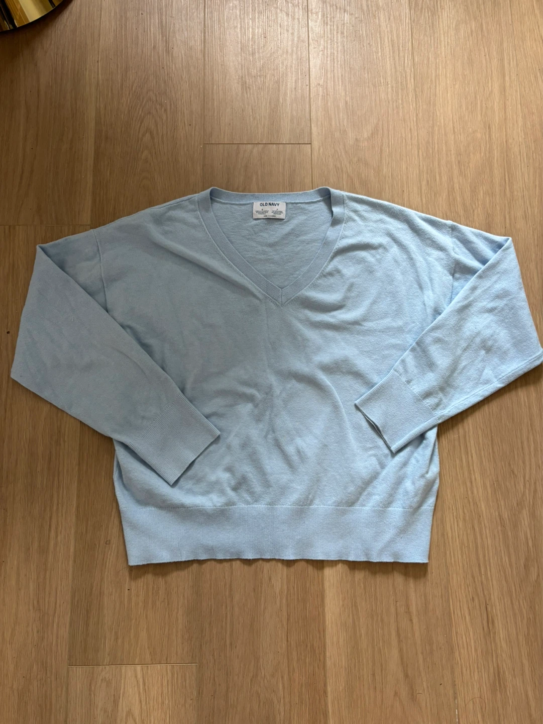 Old Navy Light Blue V-Neck Sweater - Size S