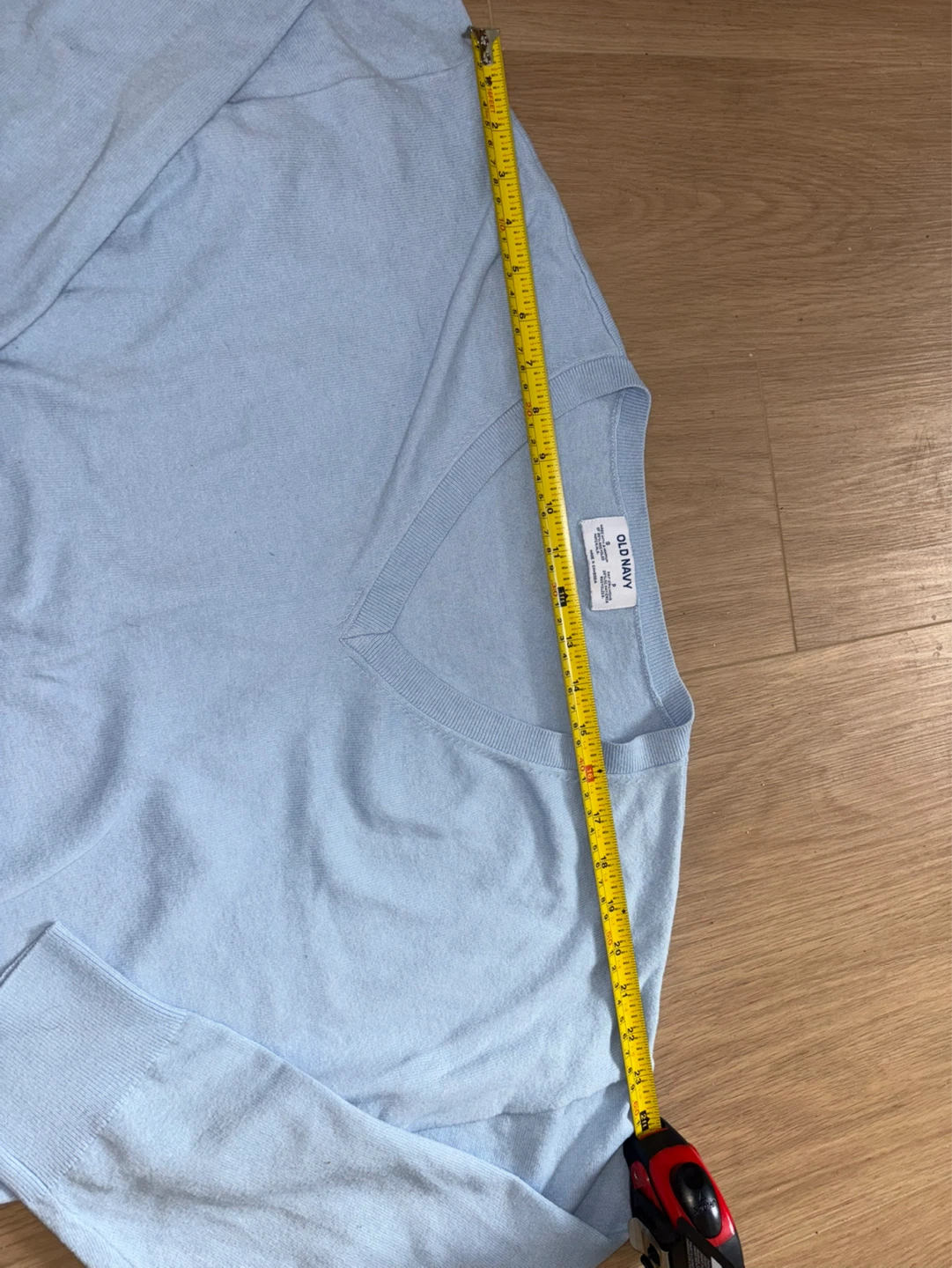 Old Navy Light Blue V-Neck Sweater - Size S - photo 4